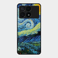 Van Gogh Art Glass Case Cover For Poco X6 Pro 5G