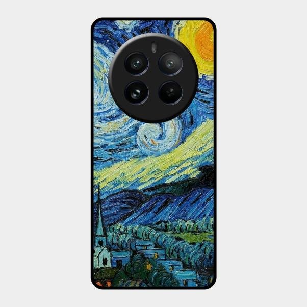 Van Gogh Art Glass Case Cover For Realme 12 Pro Plus 5G