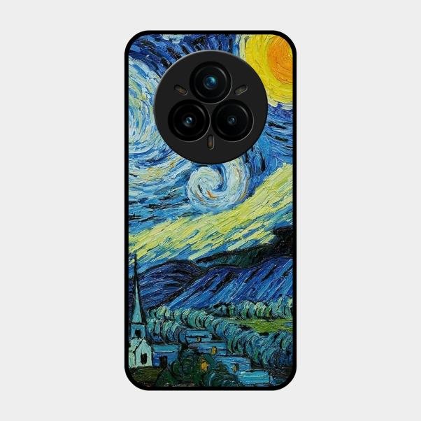 Van Gogh Art Glass Case Cover For Realme 14 Pro 5G