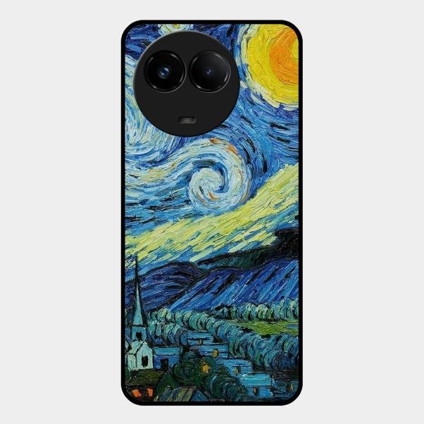 Van Gogh Art Glass Case Cover For Realme - ShopOnCliQ