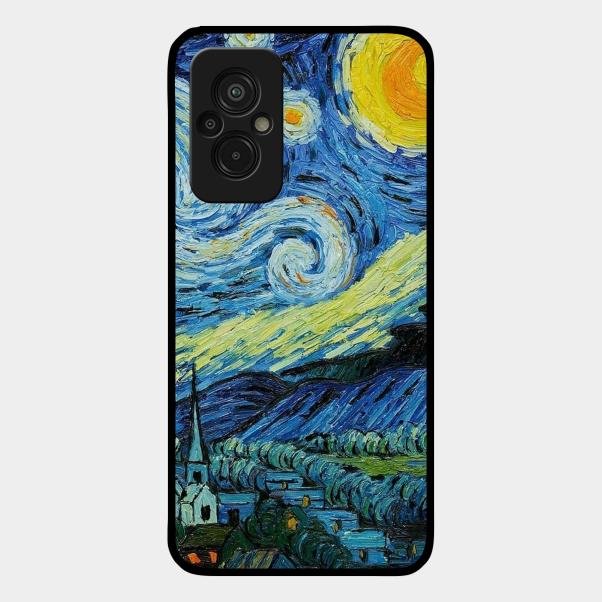 Van Gogh Art Glass Case Cover For Redmi 11 Prime 4G