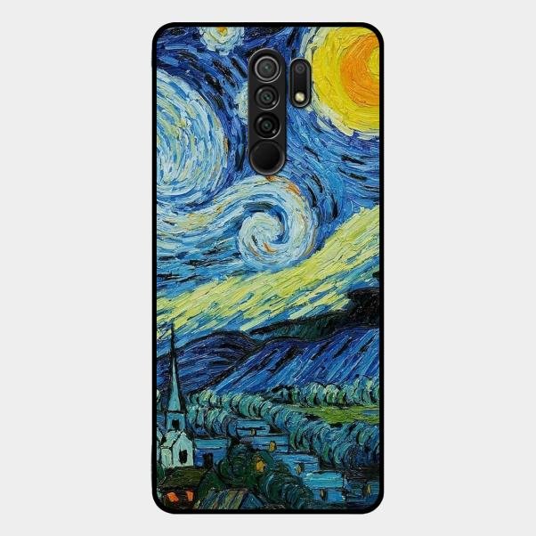 Van Gogh Art Glass Case Cover For Redmi 9 Prime