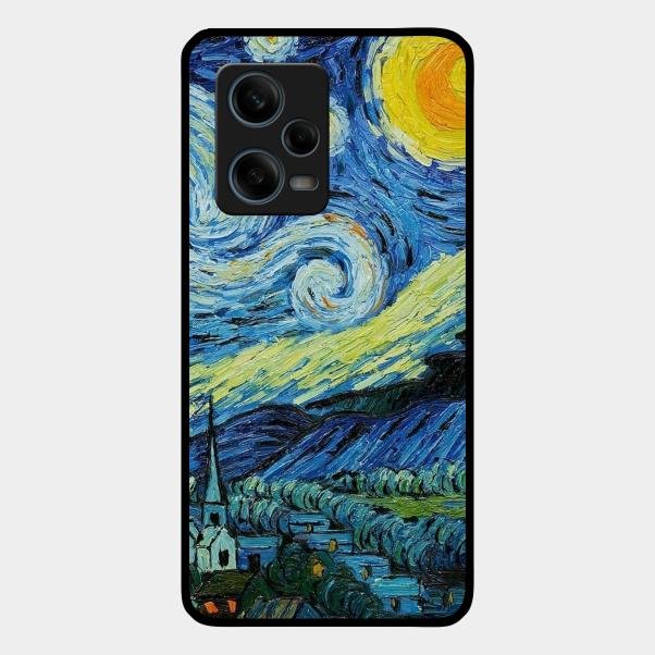 Van Gogh Art Glass Case Cover For Redmi Note 12 Pro Plus 5G