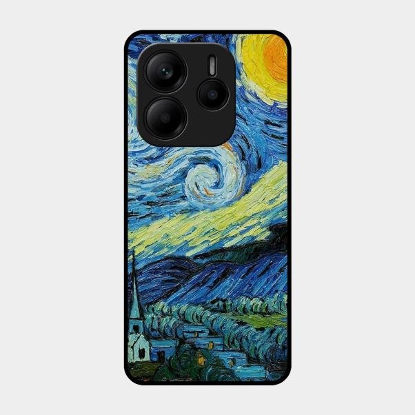 Van Gogh Art Glass Case Cover For Redmi Note 14 5G