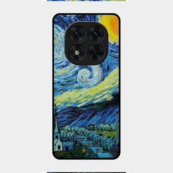 Van Gogh Art Glass Case Cover For Redmi Note 14 Pro 5G