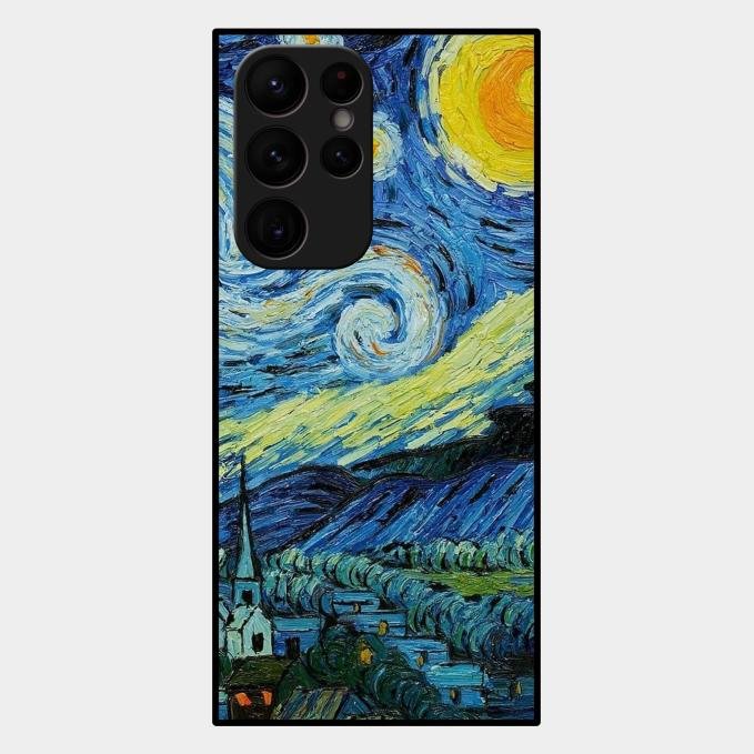 Van Gogh Art Glass Case Cover For Samsung Galaxy S22 Ultra 5G