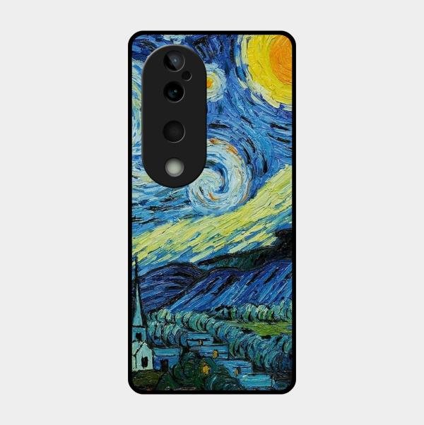 Van Gogh Art Glass Case Cover For Vivo - ShopOnCliQ