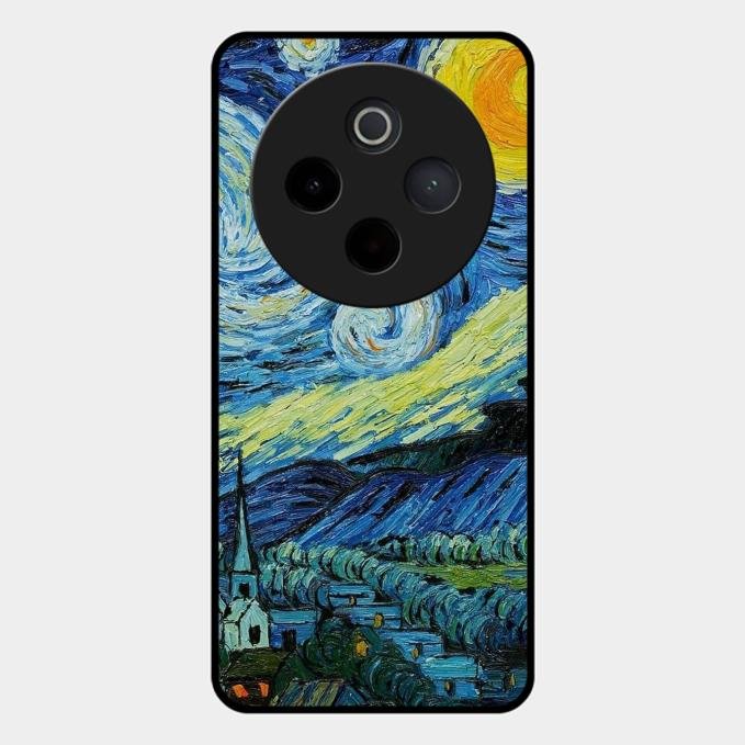 Van Gogh Art Glass Case Cover For Vivo T4 5G