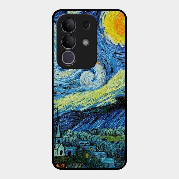 Van Gogh Art Glass Case Cover For Vivo T4X 5G