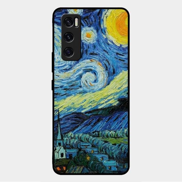 Van Gogh Art Glass Case Cover For Vivo V20 Se