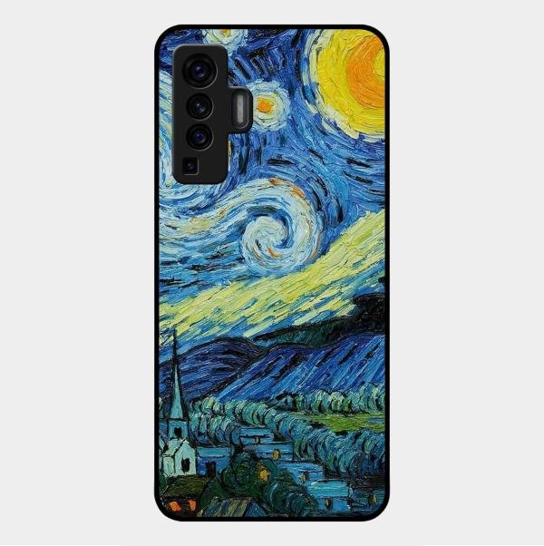 Van Gogh Art Glass Case Cover For Vivo X50 5G
