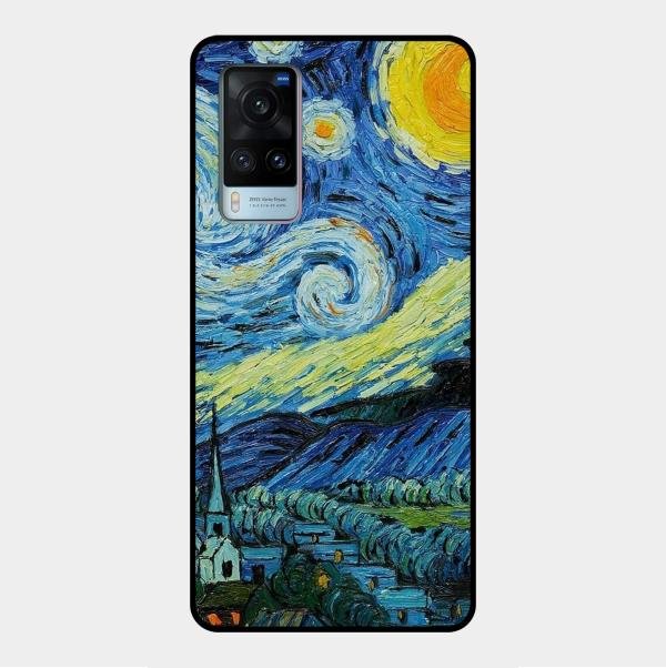 Van Gogh Art Glass Case Cover For Vivo - ShopOnCliQ