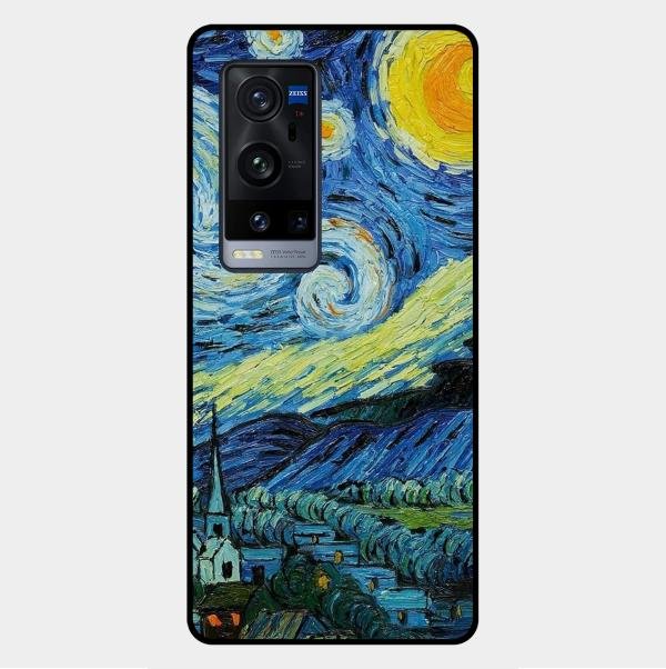 Van Gogh Art Glass Case Cover For Vivo - ShopOnCliQ