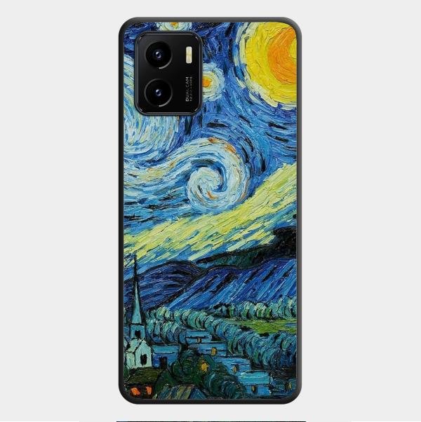 Van Gogh Art Glass Case Cover For Vivo - ShopOnCliQ