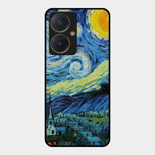 Van Gogh Art Glass Case Cover For Vivo - ShopOnCliQ