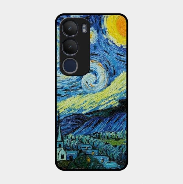 Van Gogh Art Glass Case Cover For Vivo - ShopOnCliQ