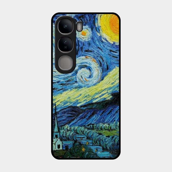 Van Gogh Art Glass Case Cover For Vivo Y300 5G