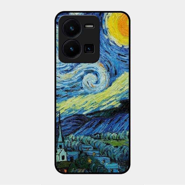 Van Gogh Art Glass Case Cover For Vivo - ShopOnCliQ