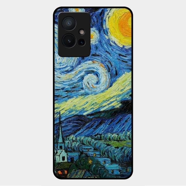 Van Gogh Art Glass Case Cover For Vivo - ShopOnCliQ