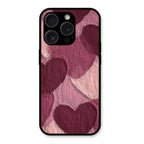 Velvet Hearts Glass Case Cover For iPhone 15 Pro Max