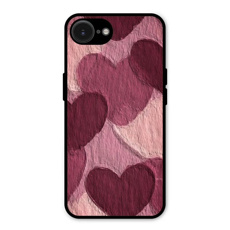 Velvet Hearts Glass Case Cover For iPhone 17e