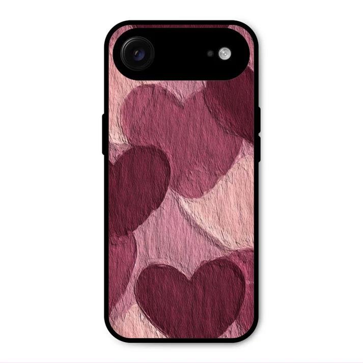 Velvet Hearts Glass Case Cover For iPhone Air