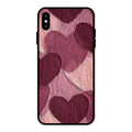 Velvet Hearts Glass Case Cover For iPhone XS Max