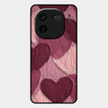 Velvet Hearts Glass Case Cover For Iqoo 12 5G