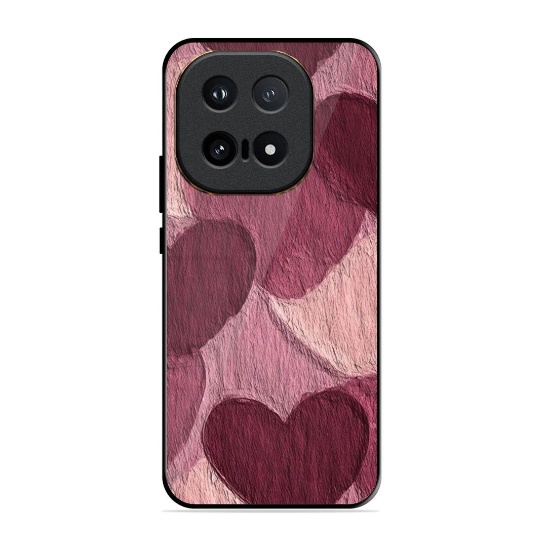 Velvet Hearts Glass Case Cover For iQOO 15 5G