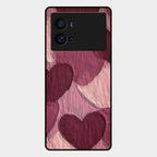 Velvet Hearts Glass Case Cover For Iqoo 9 Pro 5G