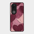 Velvet Hearts Glass Case Cover For Iqoo Z10R