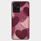 Velvet Hearts Glass Case Cover For Iqoo Z6 5G