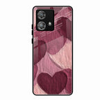 Velvet Hearts Glass Case Cover For Motorola Edge 40 5G