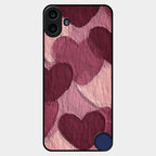 Velvet Hearts Glass Case Cover For Nothing Cmf Phone 1