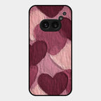 Velvet Hearts Glass Case Cover For Nothing Phone 2A 5G