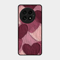 Velvet Hearts Glass Case Cover For Oneplus 13 5G