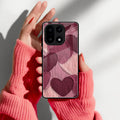 Velvet Hearts Glass Case Cover For OnePlus 15 5G