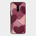 Velvet Hearts Glass Case Cover For Oneplus 7 Pro