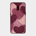 Velvet Hearts Glass Case Cover For Oneplus 7