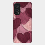 Velvet Hearts Glass Case Cover For Oneplus Nord 2 5G