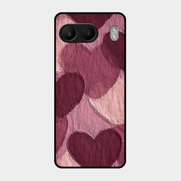 Velvet Hearts Glass Case Cover For Oneplus Nord 4 5G