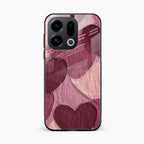 Velvet Hearts Glass Case Cover For Oppo Find X9 5G