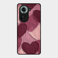 Velvet Hearts Glass Case Cover For Oppo Reno 11 5G