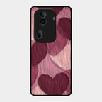 Velvet Hearts Glass Case Cover For Oppo Reno 11 Pro 5G