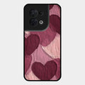Velvet Hearts Glass Case Cover For Oppo Reno 8 5G