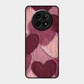 Velvet Hearts Glass Case Cover For Realme 12 5G