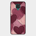 Velvet Hearts Glass Case Cover For Redmi Note 10 Lite