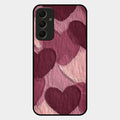 Velvet Hearts Glass Case Cover For Samsung Galaxy A34 5G