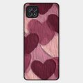 Velvet Hearts Glass Case Cover For Samsung Galaxy F42 5G