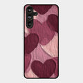 Velvet Hearts Glass Case Cover For Samsung Galaxy M55 5G